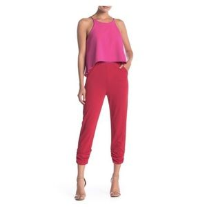 Love...Ady Halter Popover Jumpsuit L